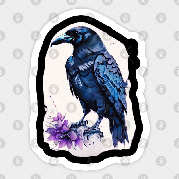 Crow Sticker by JennAshton